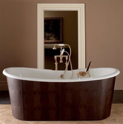 אמבטיה מצופה עור טבעי. מודי