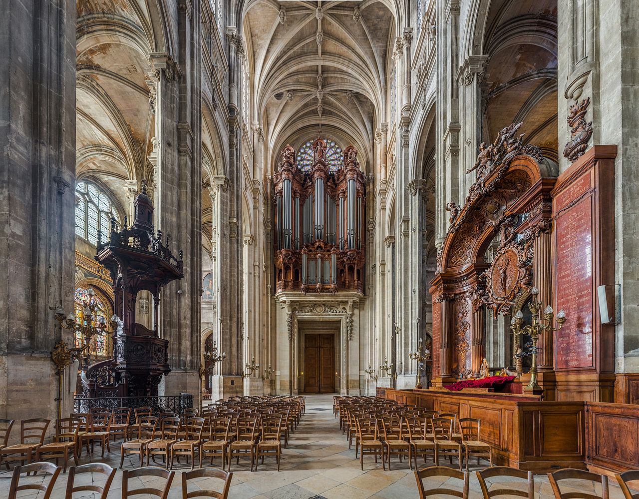 Church_of_St_Eustace_Organ_and_Pulpit,_Paris,_France_-_Diliff