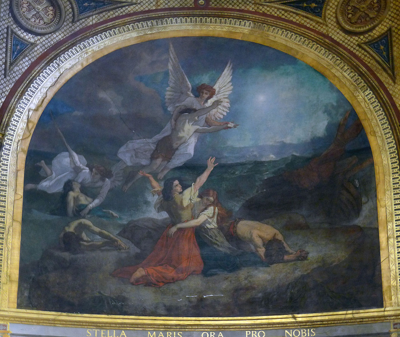 P1260867_Paris_Ier_St-Eustache_chapelle_vierge_fresque_rwk