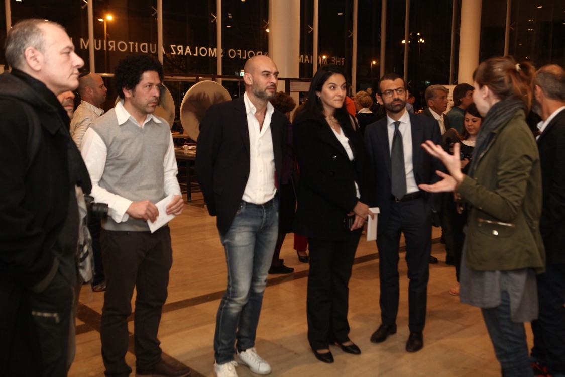 המשלחת האיטלקית בנטוורקינג עם המעצבים הישראלים