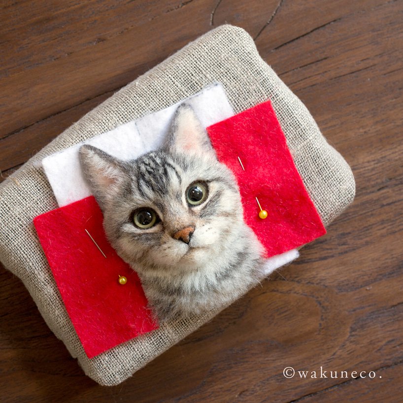 realistic-needle-felted-cat-portraits-wakuneco-designboom-6
