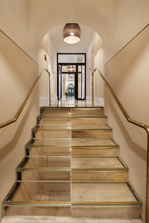 1635_Assaf Pinchuk photography - transparent stairs over antique stairs