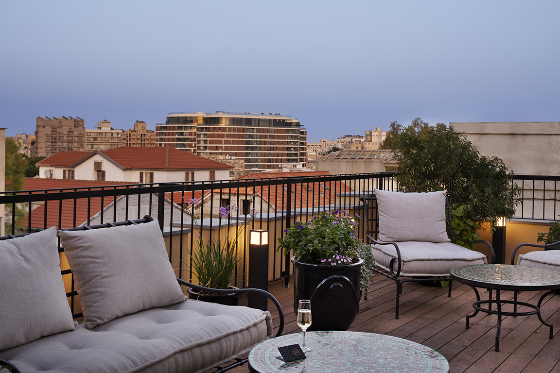 Roof top at Sunset