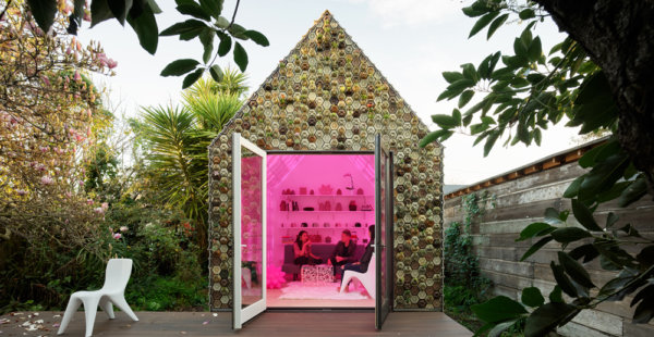 בקתה העשויה מאלמנטים מודפסים בתלת ממד