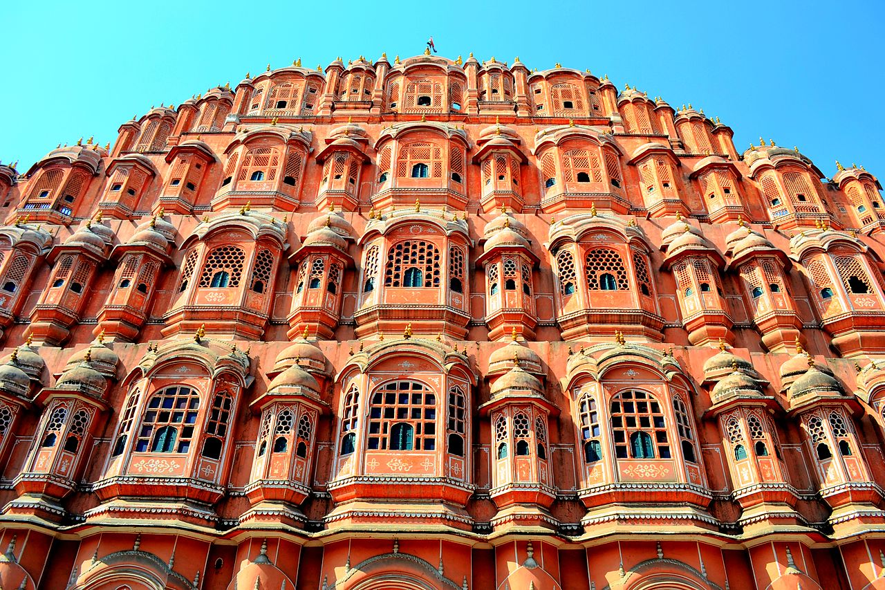 ארמון ​​Hawa Mahal בהודו