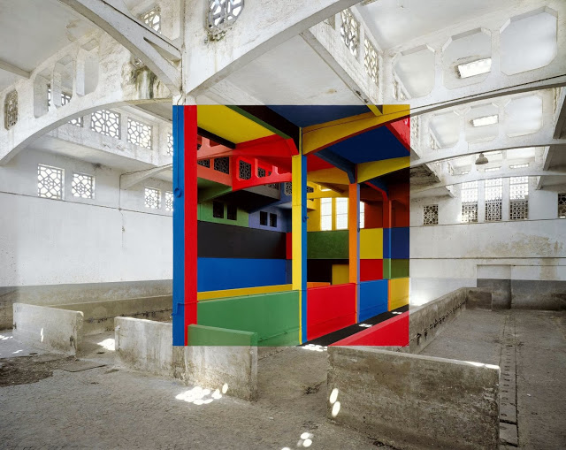 אשליות אופטיות אנמורפיות מאת Georges Rousse