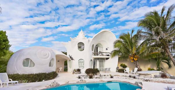 נופש בתוך צדף במקסיקו: The seashell house