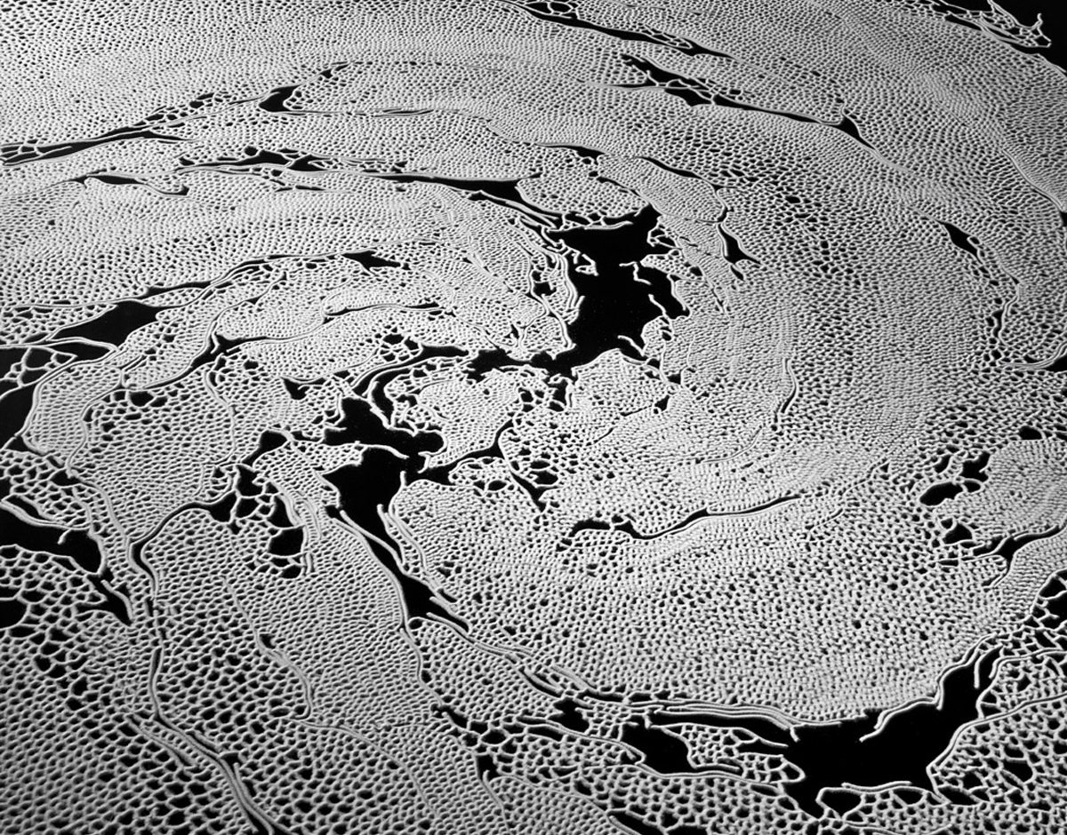 מבוכים של מלח פרוסים על רצפת טירה צרפתית: Motoi Yamamoto