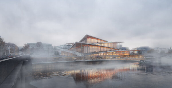 אולם Vltava Philharmonic Hall יתוכנן על ידי סטודיו BIG