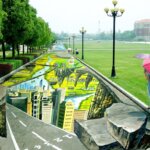 סין חושפת את ציור הרחוב בתלת מימד הגדול והארוך בעולם