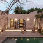 שימור של בית קולוניאלי Casa Lohr במרכז מרידה, מקסיקו