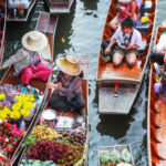 השוק הצף Damnoen Saduak Floating Market, תאילנד