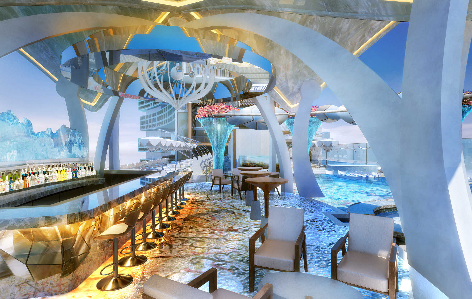 מלון מרהיב חדש של אש ומים בדובאי – Atlantis The Royal