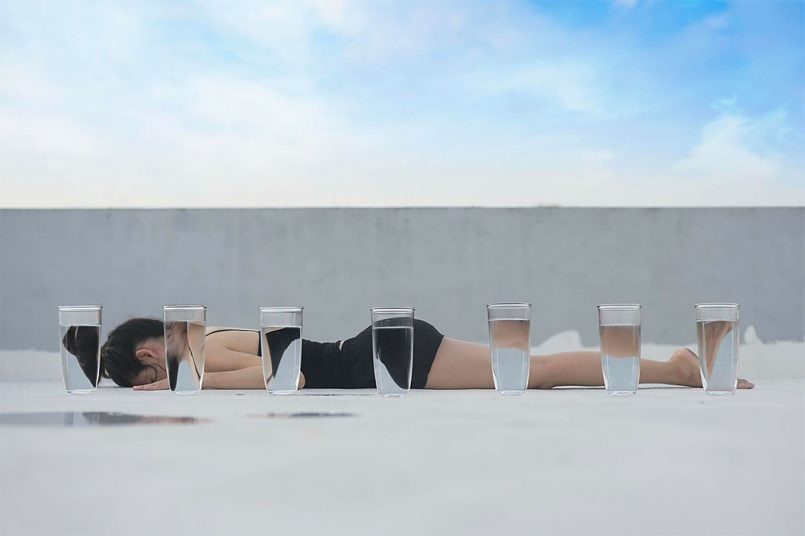 הפסיפס המרכיב את עולמה של האמנית Ziqian Liu
