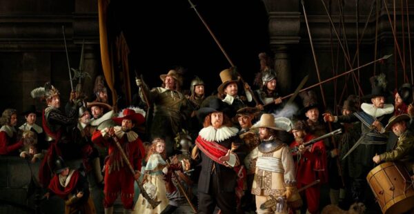 המבקר ה-10 מיליון במוזיאון, זכה לבלות יחד עם שומרי הלילה של רמברנדט