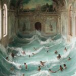 מרחצאות בארוק ואדוות רוקוקו: בריכות ציבוריות בארמונות היסטוריים (AI)