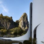 אתר נופש מפוסל, מול האוקיינוס