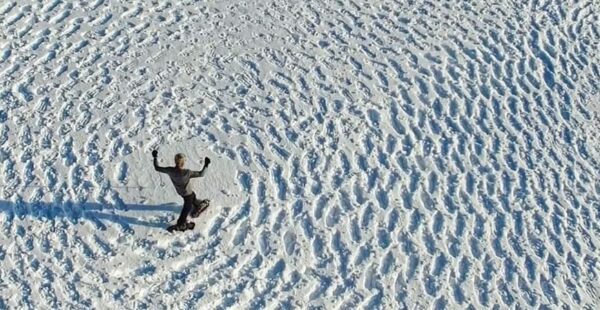 המהנדס שיוצר גאומטריה אמנותית בשלג