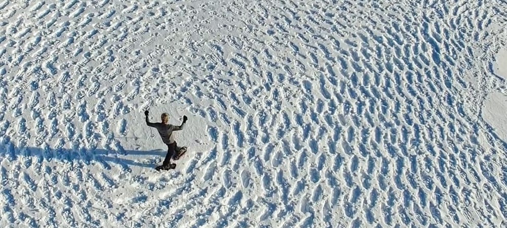 המהנדס שיוצר גאומטריה אמנותית בשלג