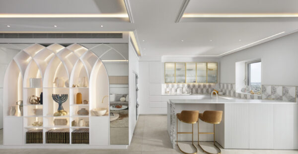 דירת נופש בסגנון ירושלמי מסורתי עם אסתטיקה מודרנית ועכשווית