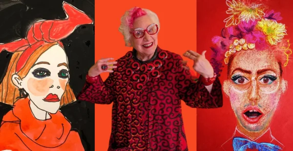 היא בת 85 והחיים בשבילה הם אמנות מלאת צבע