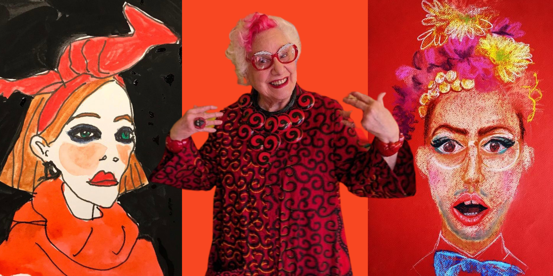 היא בת 85 והחיים בשבילה הם אמנות מלאת צבע