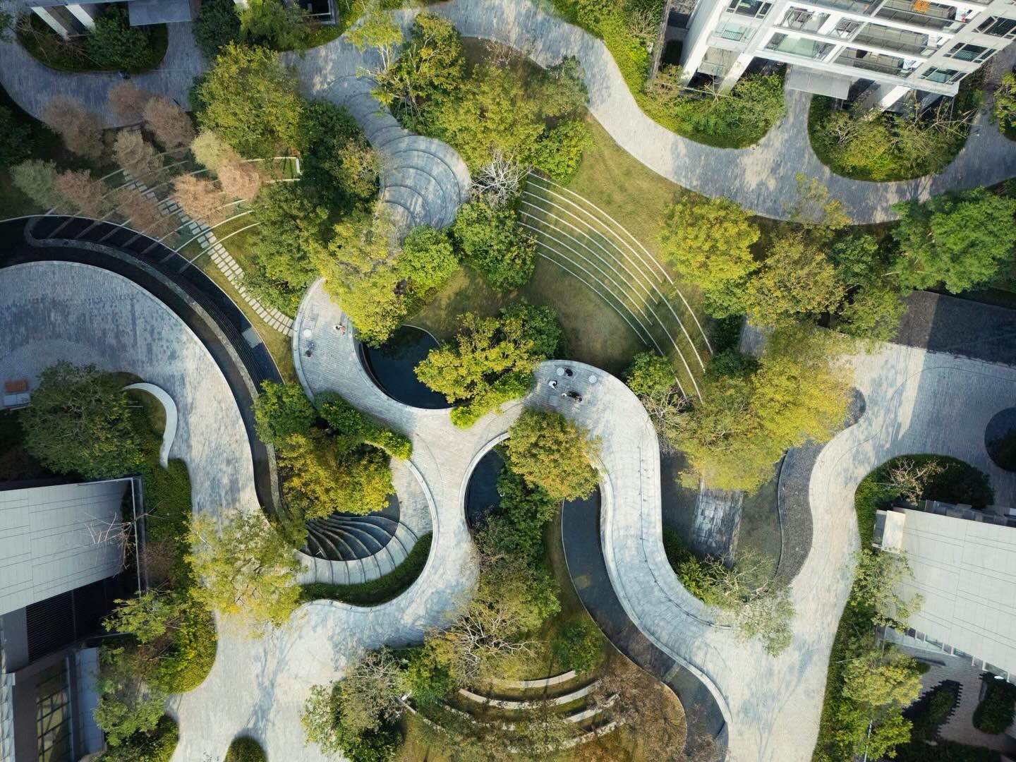 פארק רב שכבתי במתחם מגורים חדש בסין