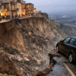 עיירה בסיציליה מצאה עצמה על קצה תהום שנפערה מולה