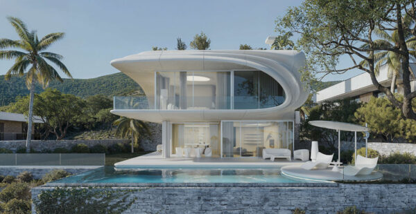 הוילה המפוסלת במרבלה מחקה את גלי הים