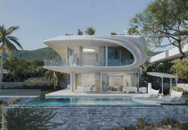 הוילה המפוסלת במרבלה מחקה את גלי הים