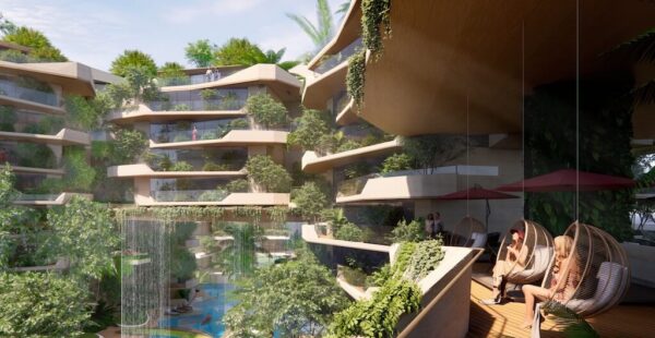 קומפלקס מגורים ומשרדים בפוקט: קהילה תלת־ממדית בלב הטבע הטרופי