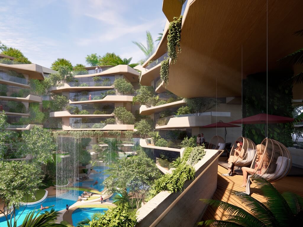 קומפלקס מגורים ומשרדים בפוקט: קהילה תלת־ממדית בלב הטבע הטרופי