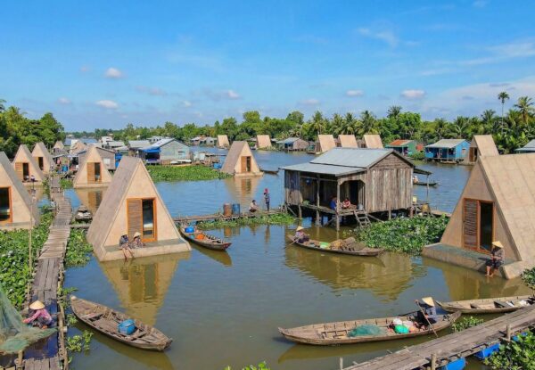 תגובה למשבר האקלים: אדריכלות צפה בוייטנאם