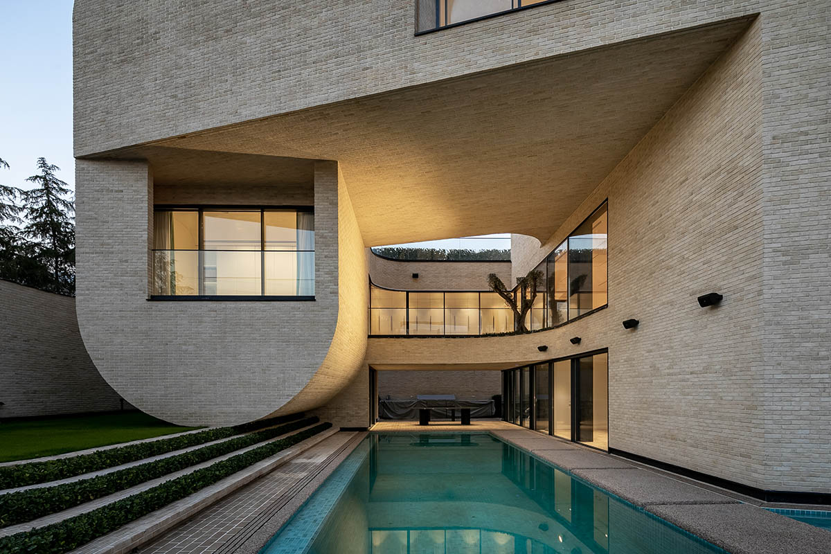 וילה מפוסלת כמרחב תלת־ממדי, בלבאסן, איראן