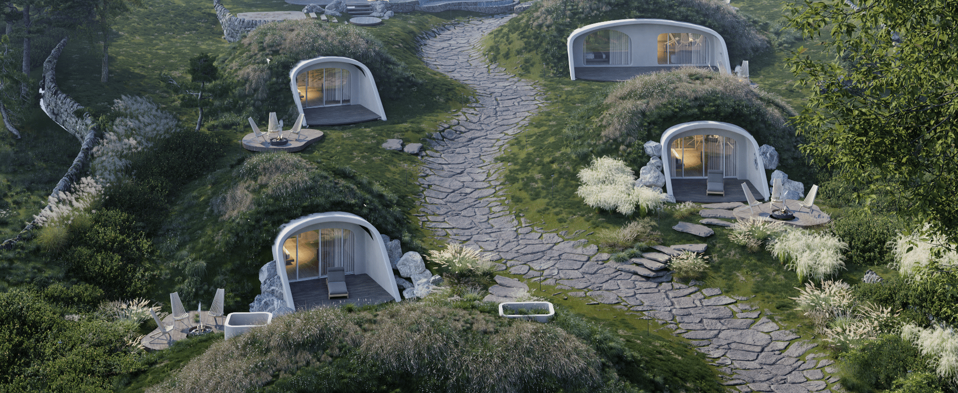 בין אגדה למציאות: איך זה לגור בבית הוביט שקוע בנוף