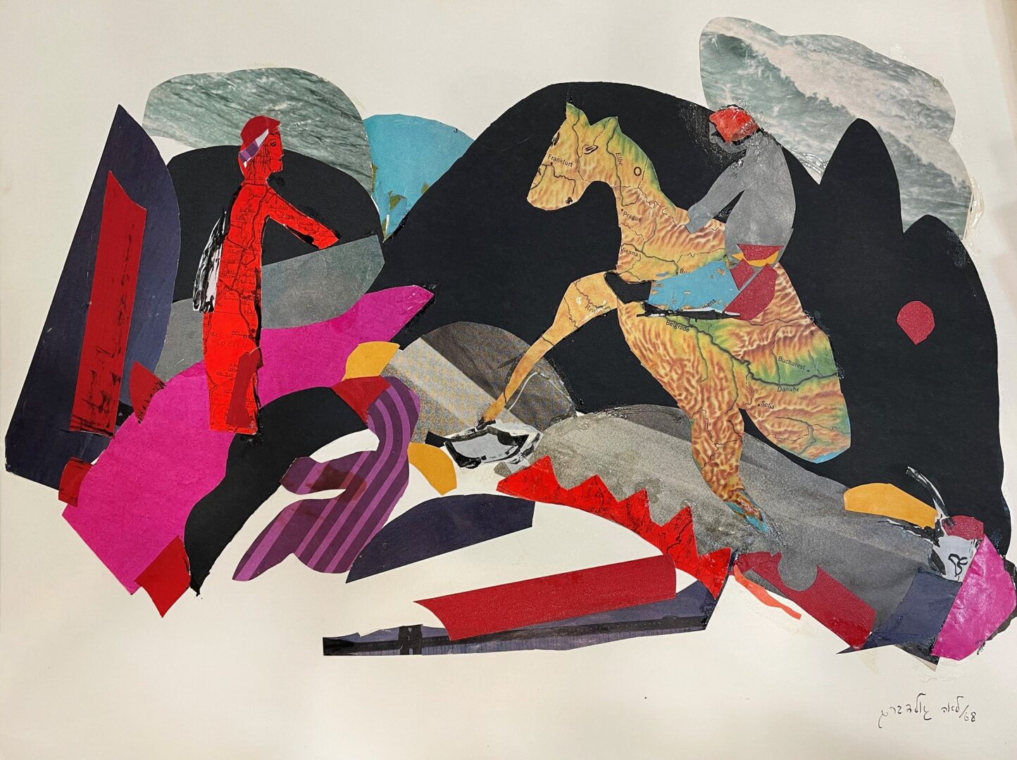 כאב שתי המולדות: על הציור והקולאז'ים של לאה גולדברג