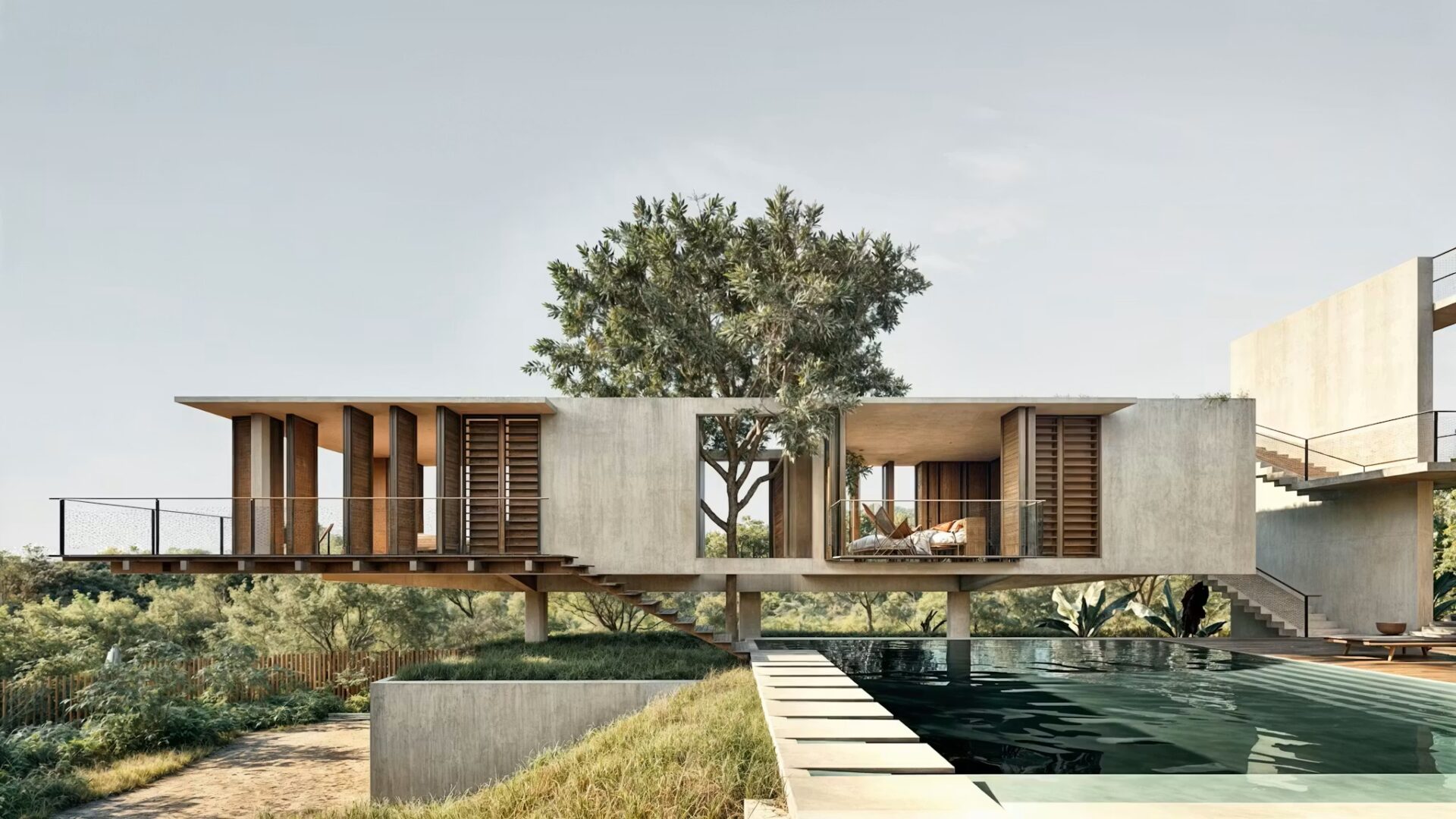 בית פתוח לנוף ולטבע בלב אואחאקה