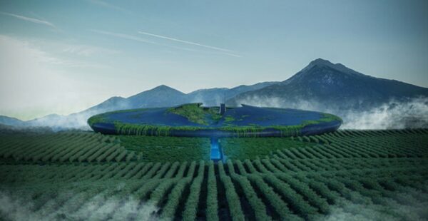 יקב ביוון בצורת צלחת מעופפת