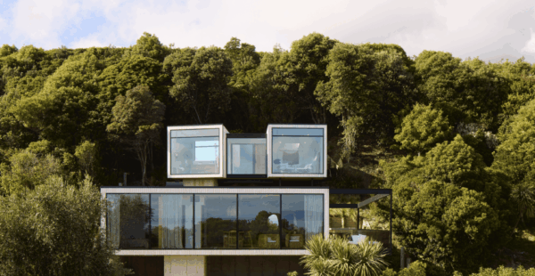 בית נופש בין העצים על ההר בניו זילנד