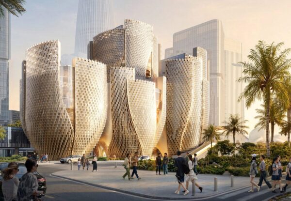 בבניית מוזיאון Róng לאמנות, צמיחה טכנולוגית מתורגמת לאדריכלות חדשנית