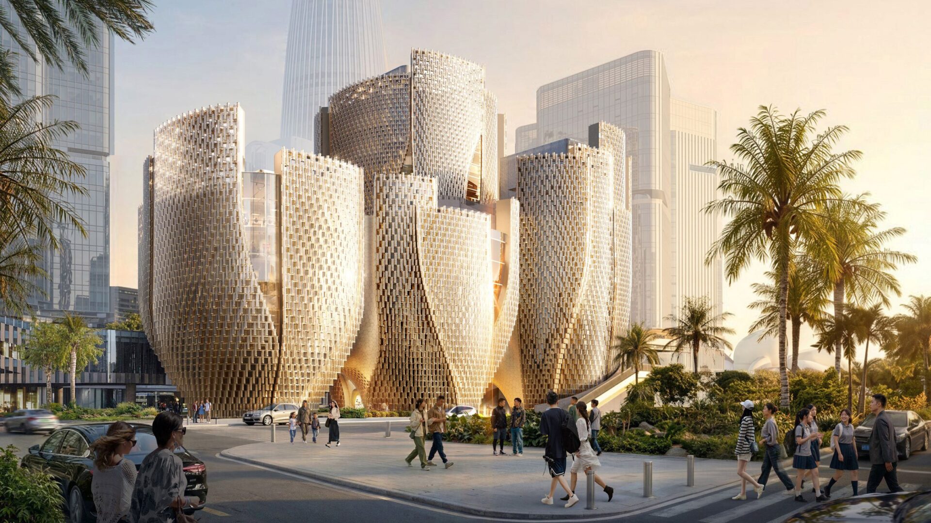 בבניית מוזיאון Róng לאמנות, צמיחה טכנולוגית מתורגמת לאדריכלות חדשנית