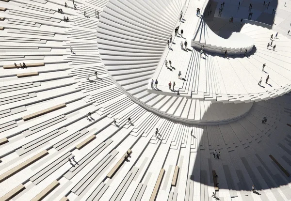 מחול אדריכלי על גדות הנהר: בית האופרה הגדול של שנגחאי מתקרב לסיום