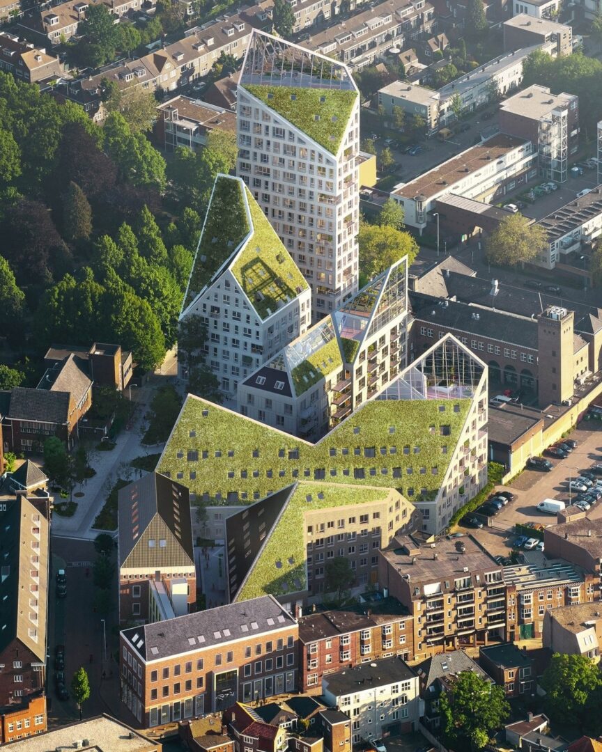 שכונת Nieuw Bergen של MVRDV: מגורים עירוניים עם אור טבעי