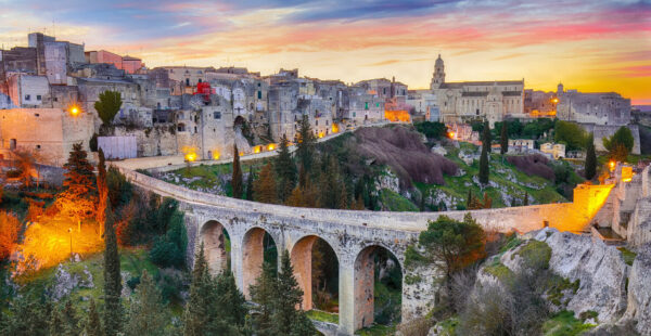בעיר המערות Matera שבאיטליה