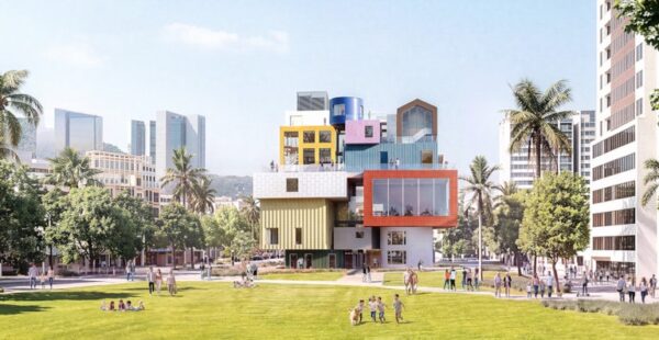 כפר צבעוני לגובה: MVRDV מתכננים רובע תרבות חדש ב־Shenzhen
