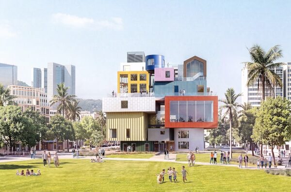 כפר צבעוני לגובה: MVRDV מתכננים רובע תרבות חדש ב־Shenzhen
